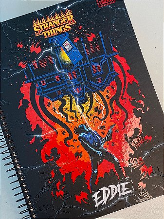 Caderno Stranger Things 10 Matérias 160 Folhas Tilibra