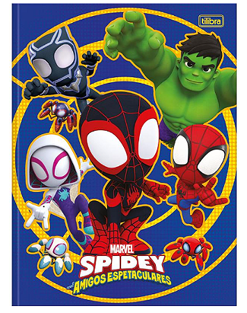 Caderno Brochurão Capa Dura Spidey 80 Folhas Tilibra - SORTIDO