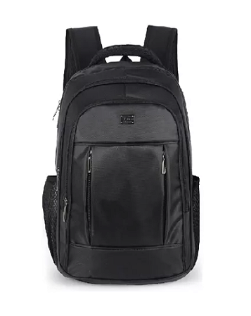 Mochila Unissex Porta Notebook Preta Polo King - MN54121PK