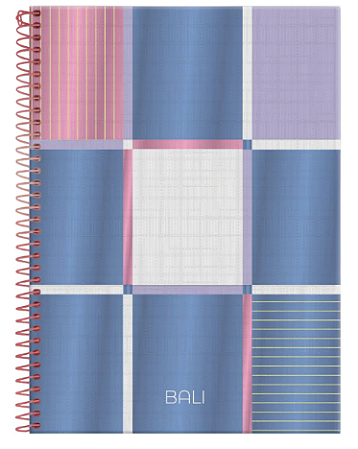 Caderno Espiral Capa Dura Bali 1 Matéria 80 Folhas Foroni