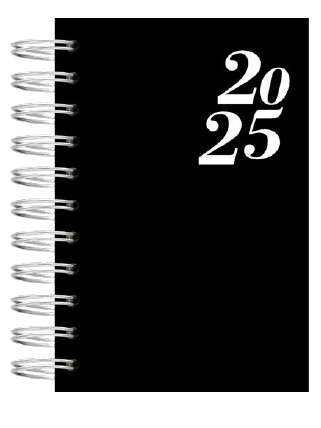 Agenda Espiral Capa Dura Pequeno 2025 - Marca KIT