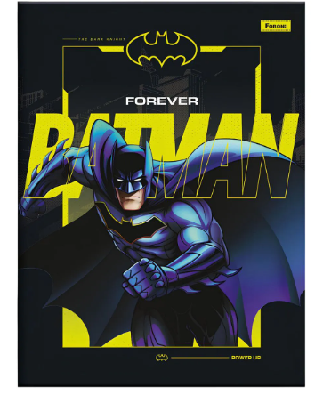 Caderno Brochura Capa Dura 1/4 Pequeno 80 Folhas Batman - Marca Foroni