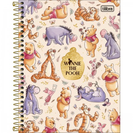 Caderno 1 Matéria Colegial Urso Pooh 80 Folhas - Tilibra