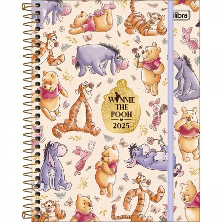 Planner Espiral Colegial Urso Pooh 2025 - Tilibra