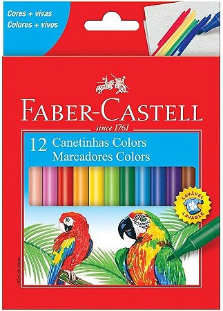 Canetinha 12 Cores - Faber Castell