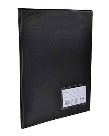 Pasta Catálogo 20 Envelopes 4 furos Preta - ACP