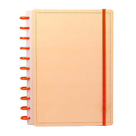 Caderno De Disco All Peach Tamanho G 80 Folhas - Diskô