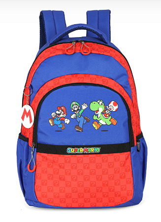 Mochila de Costas Juvenil Super Mario Notebook - Luxcel