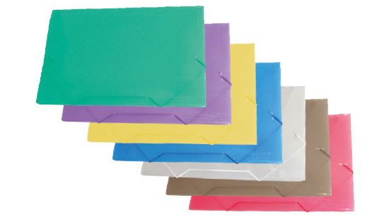 Pasta Aba Elástica Ofício Plástica FINA Cores SORTIDAS - ACP