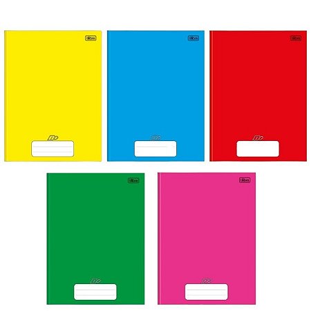 Caderno Brochura Universitário 96 Folhas D+ Capa Dura CORES SORTIDAS - Tilibra