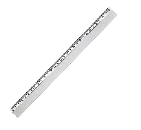 Régua Plástica 30cm Cristal - Maxcril