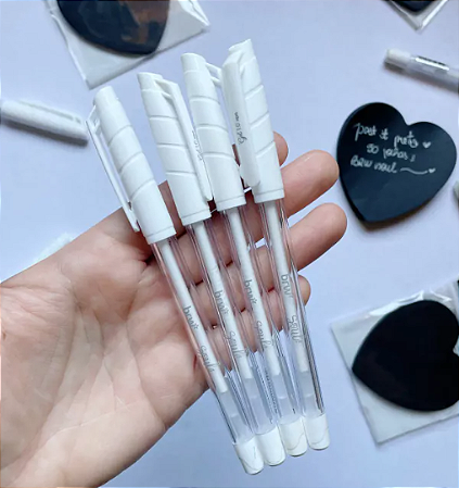 Caneta Em Gel Branca 1.0mm Brw