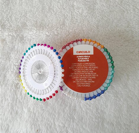 Kit 40 Alfinetes de Costura Círculo