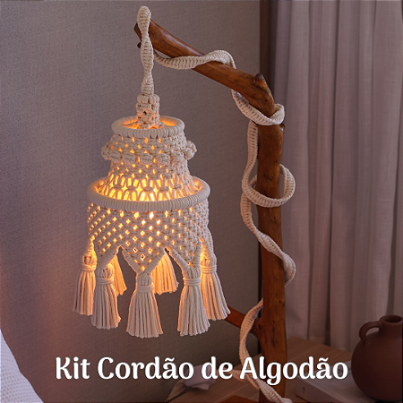 Kit de Produtos Luminária Hera - CORDÃO ALGODÃO