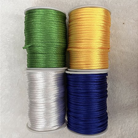 KIT COPA 2026 - 4 Cordão Cetim 2mm (50m cada)