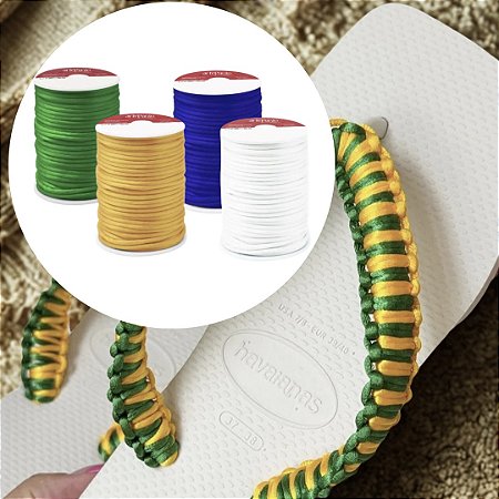 KIT COPA 2026 - 4 Cordão Cetim 2mm (50m cada)