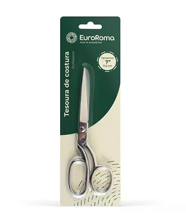 Tesoura de Costura em Inox 17,6cm - EuroRoma