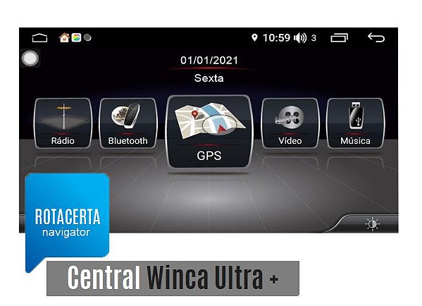Navegador Gps Central Winca Ultra + Android