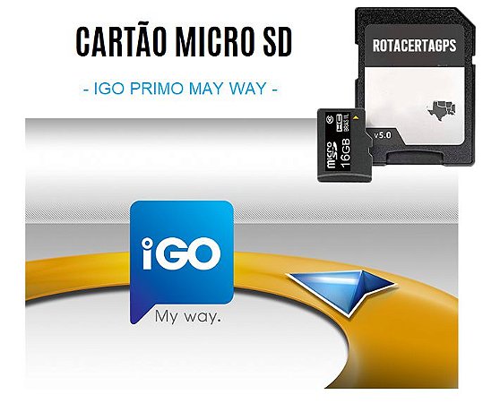 Cartão de Memoria Gps iGo Primo Fast 2.5 - RotacertaGps