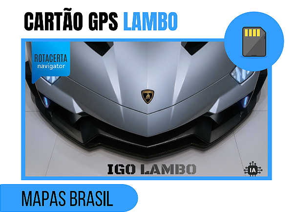 Cartão GPS IGO Navegador Lambo 2026