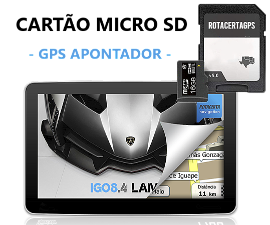 Cartão GPS Apontador SlimWay T430, T500, T501, T502, T503 e T700 – iGO 2026.