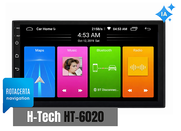 Atualização GPS Central H-TECH HT-6020 / iGO Android 2026
