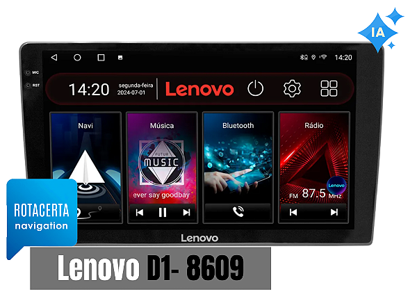 Atualização Gps Central multimidia LENOVO D1 8609 ANDROID - IGO 2026