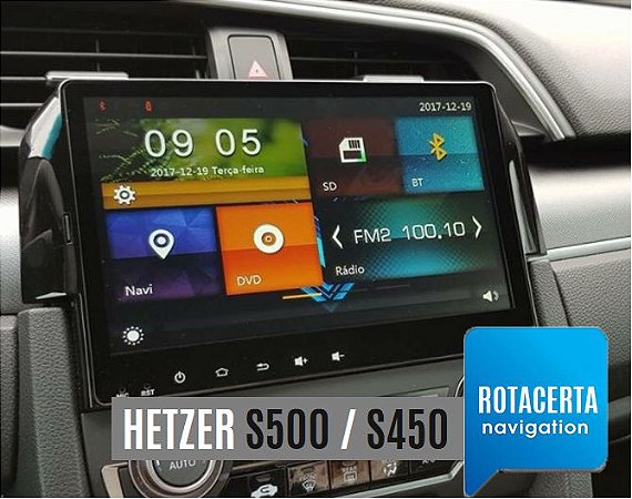 Atualização Gps 2025 Central HETZER S500 / S450 iGo