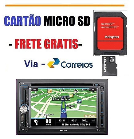 Cartão Micro Sd Gps Multilaser Class P3173 / P3174 / P3212 / P3237 Style