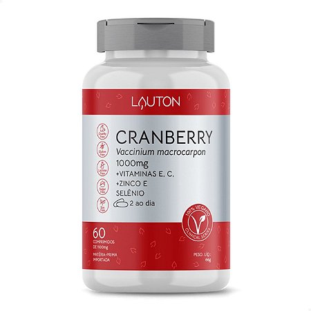 Cranberry Extrato + Vitamina C e Zinco Drogaria Pacheco 60 Comprimidos - Drogarias  Pacheco