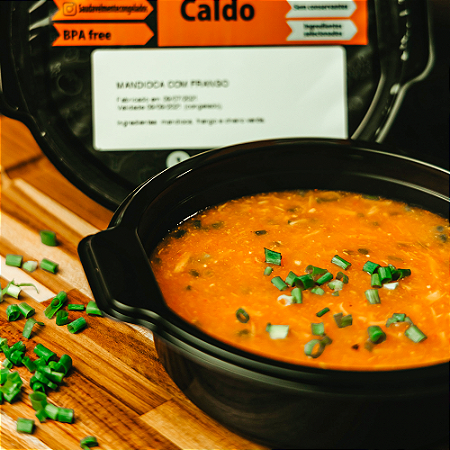 CALDO MANDIOCA COM FRANGO