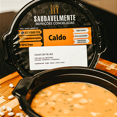 CALDO DE FEIJÃO COM BACON
