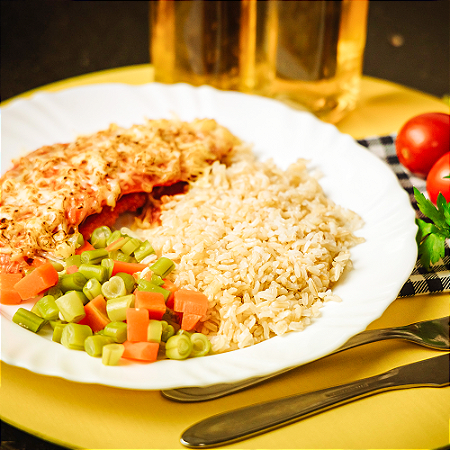 FILÉ DE FRANGO A PIZZAOLO