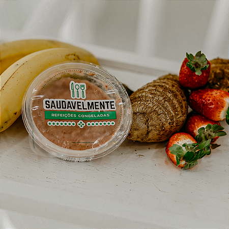 PURÊZINHO DE INHAME COM MORANGO E BANANA