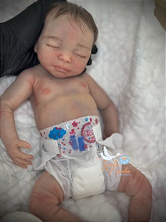 Bebe reborn prematuro em silicone solido
