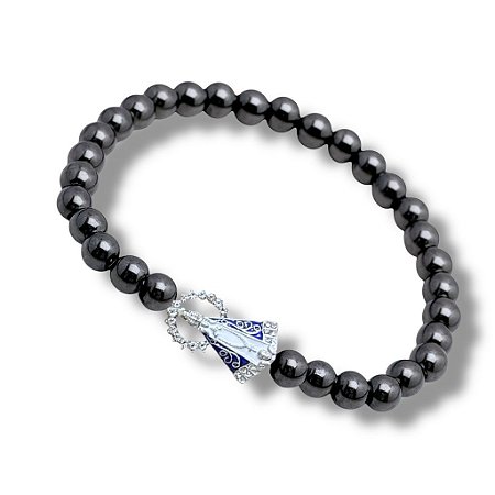 Pulseira Hematita Ns Senhora Aparecida