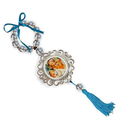 Adorno de Porta Anjo da Guarda Strass 31cm