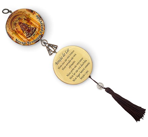 Decoração de Porta Nossa Senhora Aparecida 36cm