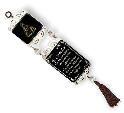 Adorno de Porta Nossa Senhora Aparecida Madeira Resinada 37c