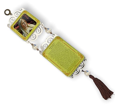 Adorno de Porta Ns de Fatima e Oração Maria Passa Na Frente