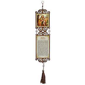 Adorno de Porta Madeira São José 45cm