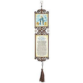Adorno de Porta Madeira Nossa Senhora das Graças 45cm