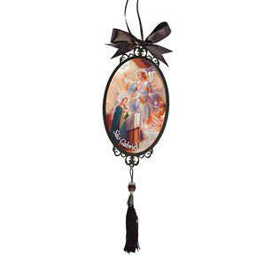 Adorno Enfeite Porta Madeira Arcanjo São Gabriel 30cm