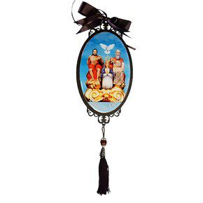Adorno Enfeite de Porta Madeira Divino Pai Eterno 30cm
