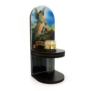 Adorno Porta Água Benta Anjo da Guarda 20cm