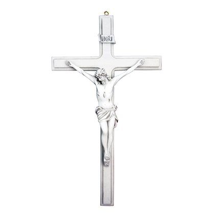 Crucifixo Cruz de Parede em Mármore 40cm