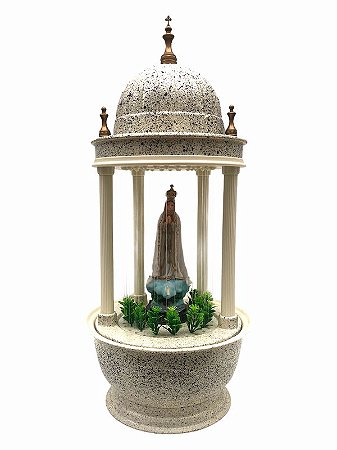Fonte Nossa Senhora de Fatima Resina 63cm 110v ou 220v