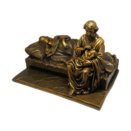 Imagem Marmore Deixe a Mãe Descansar Bronze 30cm