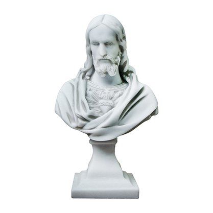 Imagem Busto Sagrado Coração de Jesus Mármore 26cm