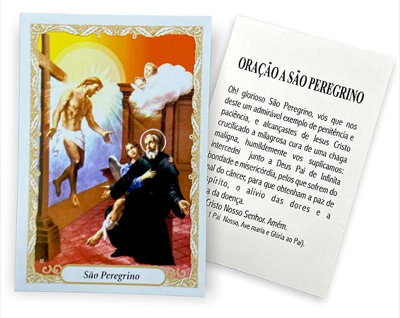 100 Santinho Folheto Oração São Peregrino